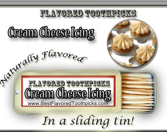 Unique Stocking Stuffer - Cream Cheese Icing Flavored Toothpicks - Great Gift For Her - Give it to your wife or husband for Christmas <10