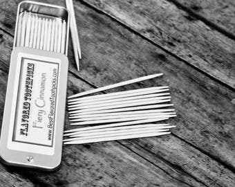 Cinnamon Flavored Toothpicks - wood gift for wife, gift for wife, gifts for women, gift for women, gifts for her, gift for her, cool gifts