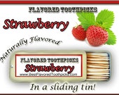 Strawberry Flavored Toothpicks - 70+ Flavors! Dr Seuss Candy, Summer, Summer Trends, Sugar Free, Red, Gifts For Moms, Dads, Grandpa, Grandma