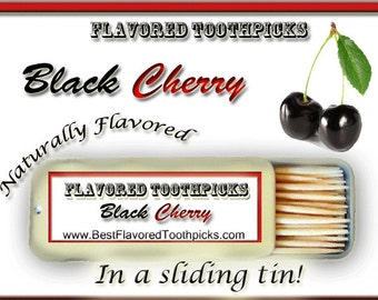 Black Cherry Flavored Toothpicks - 70+ Flavors! Gifts For Teachers, Gifts For Dad, Unique Gifts, Godparent Gifts, Gifts For Her, Party Gifts