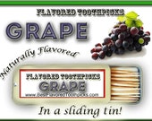 Grape Flavored Toothpicks - 70+ Flavors! College Grad Gift, Grad Party, Grad Gift, Graduation Gift, High School, Nurse, RN, Gifts, Him, Her