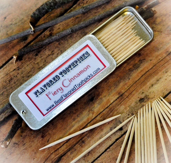 Cinnamon Flavored Toothpicks Man Gift, Mens Stocking Stuffers