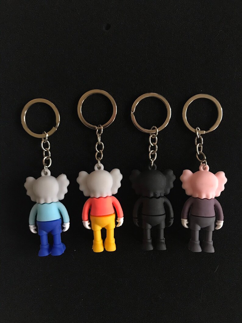 Kaws Companion Keychain 3D Silicone Etsy