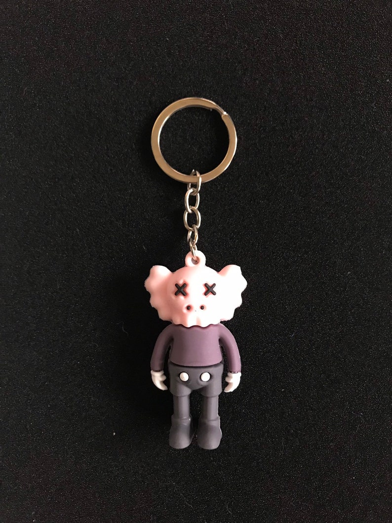 Kaws Companion Keychain 3D Silicone Etsy