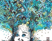 Lilu II 2014 Fineliner, felt-tip pen on SUMI-e - paper