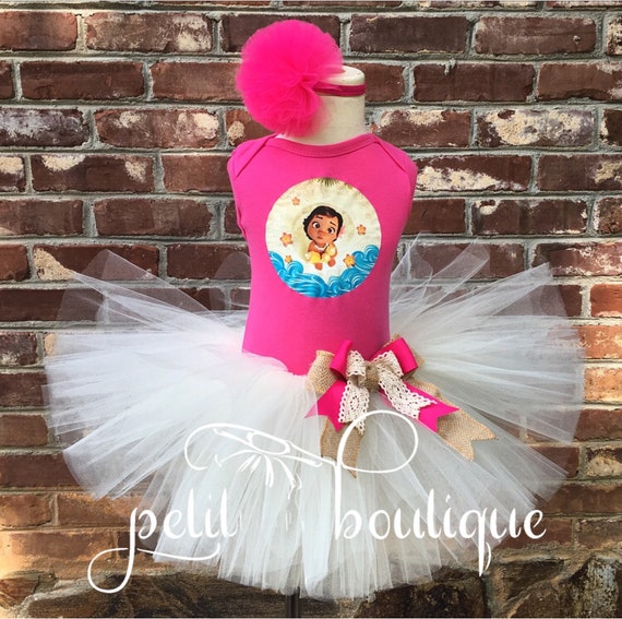 Baby Moana Costume Or Birthday Tutu Set Any Size Available 12m Etsy