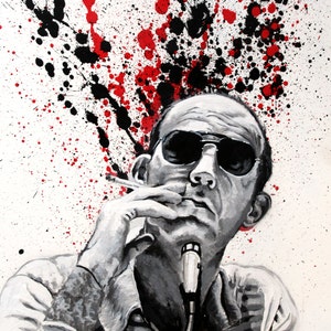 Hunter S Thompson portrait