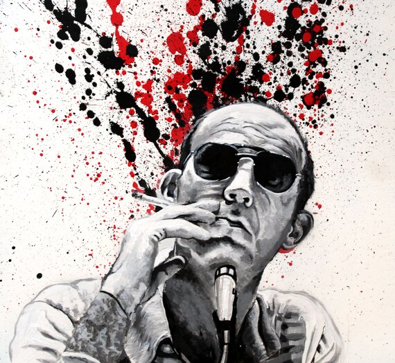 Hunter S Thompson Portrait - Etsy UK