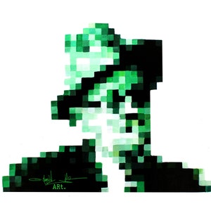 James Joyce Pixelated portriat