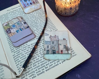 Handmade hidden paper clips/bookmarks - Stone collection