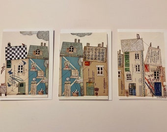 Cards - Set of 3 Greetings Cards - Cloudy Day Trio