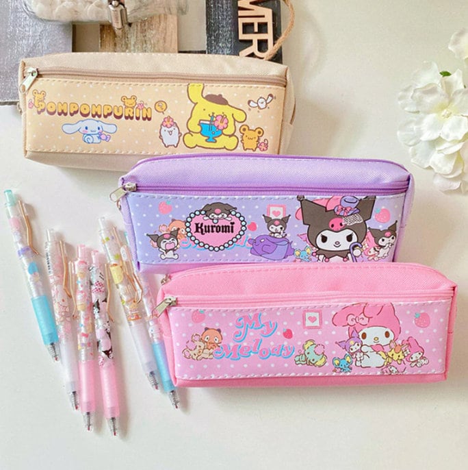 Large Capacity Pencil Case Kawaii Pencil Boxes For Girls Cute