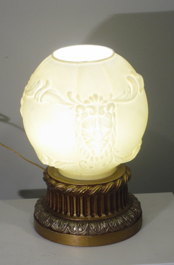 vintage glass globe table lamps