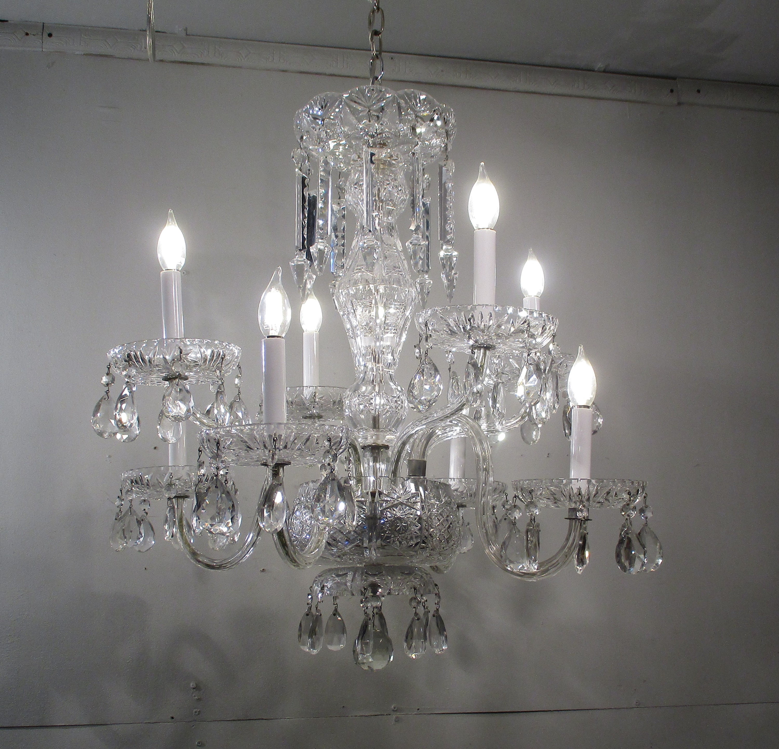 Antique on sale waterford chandelier