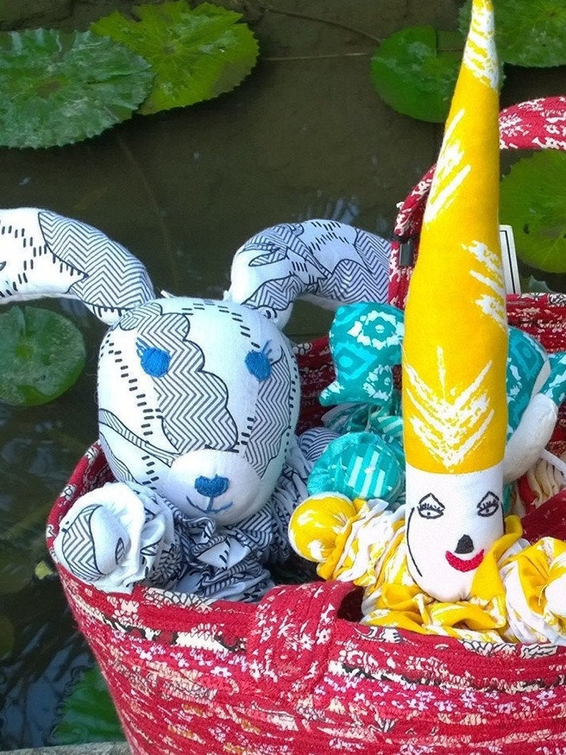 Bunny Rabbit Soft Toy YoYo's Children Hand made One of a Etsy