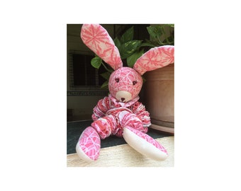 Bunny Rabbit Soft Toy Yo-Yo's Children Hand made One of a Kind Padukas product colourful adorable