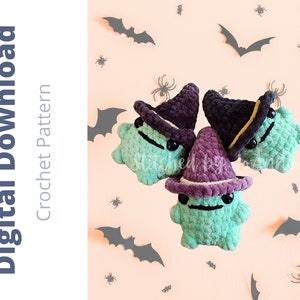 Witch’s Frog Amigurumi Crochet Pattern
