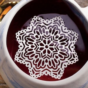 Stargaze Sugar Doilies 2.5" Eetbare Doily voor thee of koffie