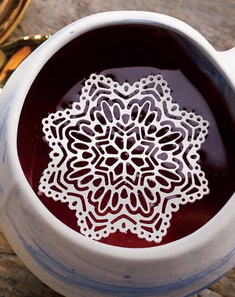 stargaze Sugar Doilies 2.5 Doily Comestible Pour Le Thé ou Café