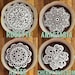 Choose 12 Sugar Doilies 2.5' Assortment Edible Tea or Coffee Doilies Anastasia Aztec Rosette Cake Flower Christmas Stocking Stuffer 