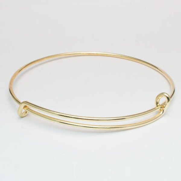 QTY. OF 1 - 14K Gold Expandable Bracelet Alex And Ani Style Bracelet Bangle Bracelet Charm Bracelet Adjustable Bracelet Stacking Bracelets