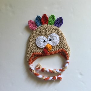Crochet baby turkey hat, adult turkey hat for thanksgiving, turkey beanie, newborn turkey photo prop, thanksgiving costume, turkey outfit