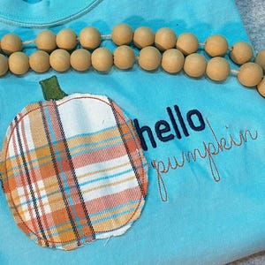 Hallo Kürbis Applikation Herbst Stickdatei Set INSTANT DOWNLOAD 4 Größen 8 Format