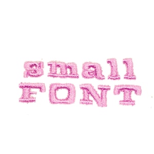 Mini 1/2&quot; block font alphabet for 1/2&quot; letter machine embroidery design file INSTANT DOWNLOAD