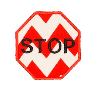Stop Sign Applique Design, Road Sign Instant Download 3 Sizes Stitch Stand