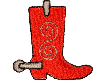 Cowboy Boot Embroidery Design for 3 Sizes Machine Embroidery File INSTANT DOWNLOAD