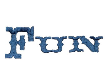Cowboy Embroidery Font Alphabet 1 Inch 2 Inch Stitch Stand