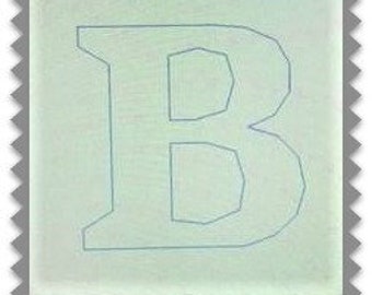 Font Outline Machine Embroidery Alphabet - 5 Inch Letters - Stitch Stand