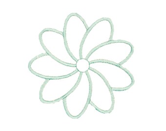 3 flower outlines patterns for machine embroidery designs, instant downloads, quilt blocks patterns