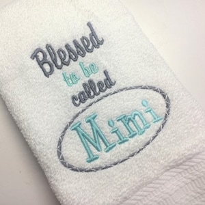 blessed Mimi embroidery file for machine digital file pattern, Grandma alternative, Mimi blessed, machine embroidery design, 3 sizes