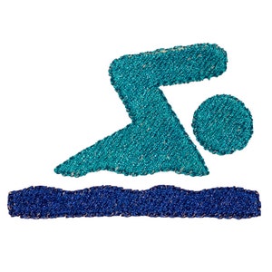 stitched swimmer embroidery design, swimming machine embroidery digital pattern 3 sizes, swim instant download, swim digitized file
