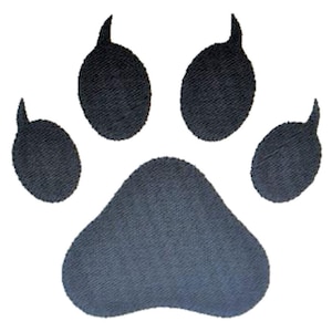 Paw split stitch embroidery design 4 sizes machine embroidery INSTANT DOWNLOAD file mascot