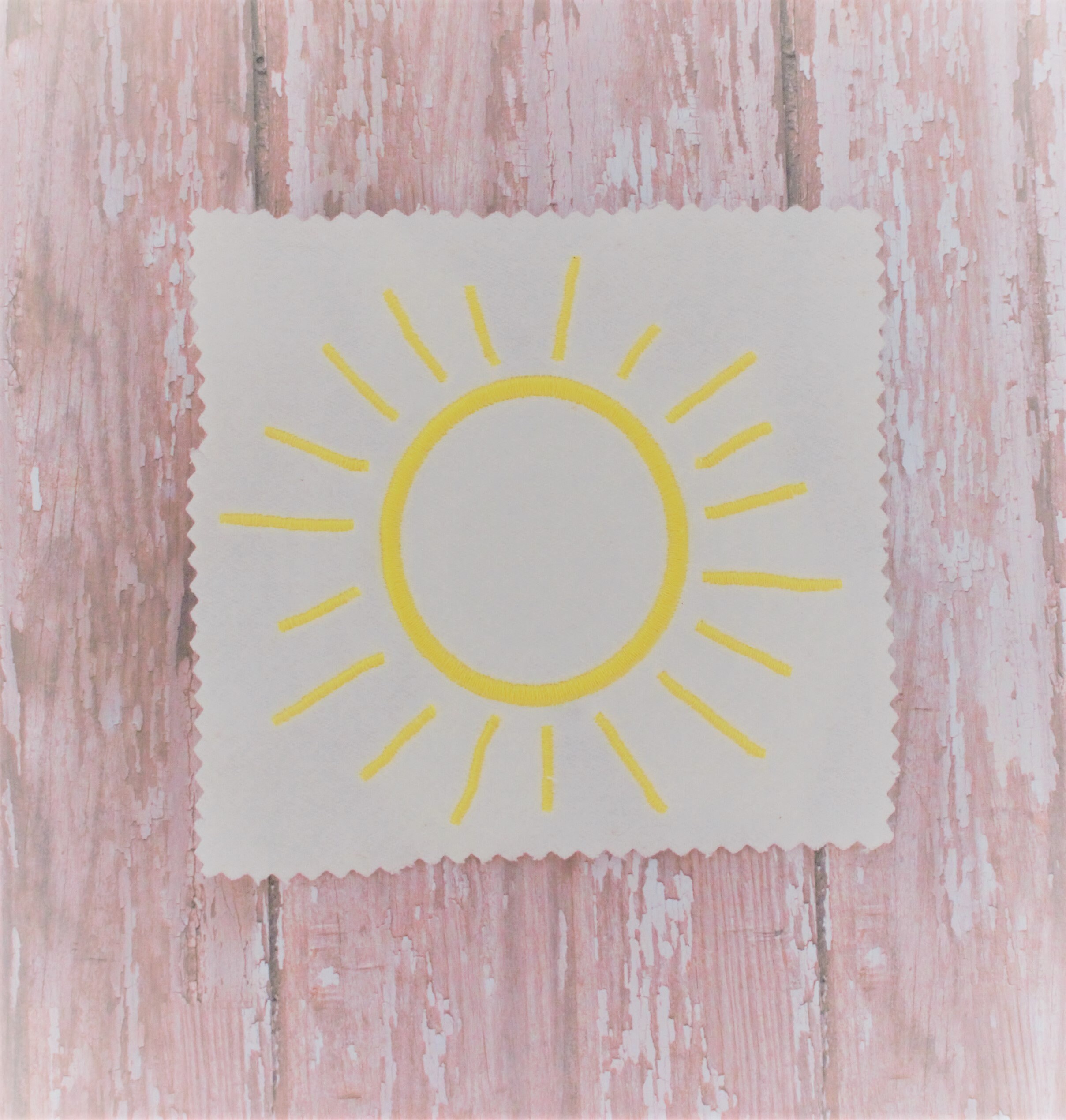 2 Stitched Sun Machine Embroidery Designs for Mini Sunshine Pattern for ...