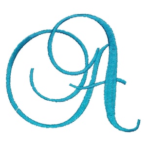 Fancy Monogram Set for Machine Embroidery Alphabet INSTANT DOWNLOADS 4 Sizes