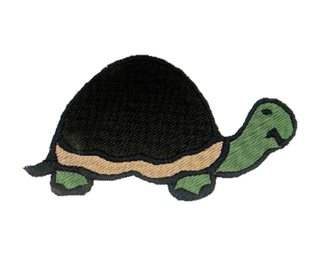 Mini Turtle Fill Stitch Embroidery Design (instant Download) - Etsy