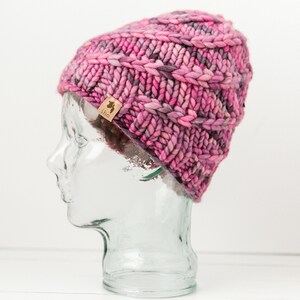 Mega Spun Instant PDF DOWNLOAD Knitting Pattern Super Bulky Beanie Chunky Knit Hat for the Family Multiple Size Options Unisex Baby to Adult image 7