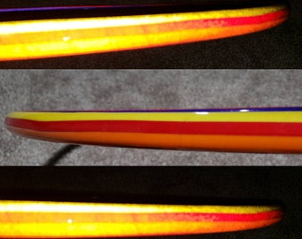 Reflective Royal Sunset Hula Hoop – Customizable, Collapsible Travel Hoop