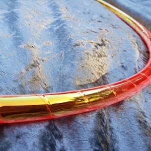 Handmade hoop, Orange superfly morph , hdpe, polypro, pe, hula hoop