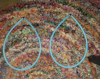 Handmade hoop, bare hoop, hula hoop Drop hdpe hoops, fan like, reflective, bare or taped