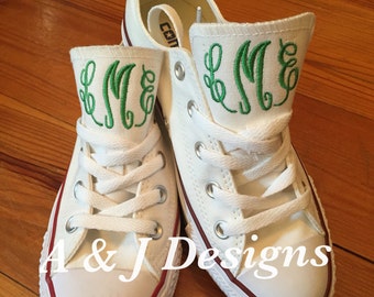 monogrammed converse high tops