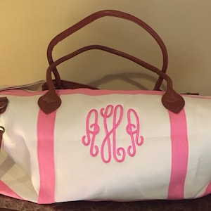 Monogrammed Weekender / Monogrammed Duffle Bag /Monogrammed Overnight Bag