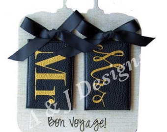 Mr & Mrs Luggage Tags