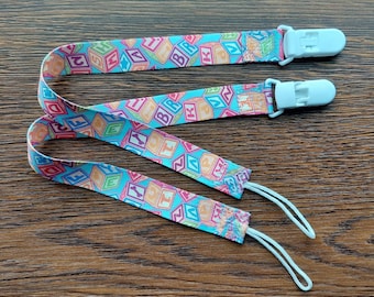 Baby Block Adult Pacifier Clip | Ready to Ship