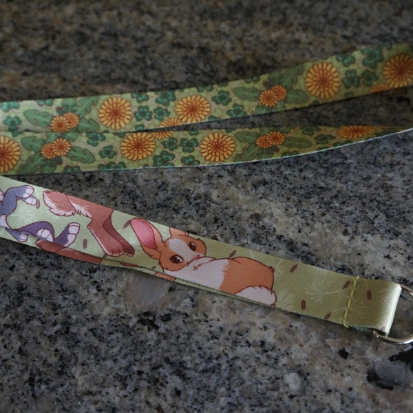 Dandelion Bunny Lanyard