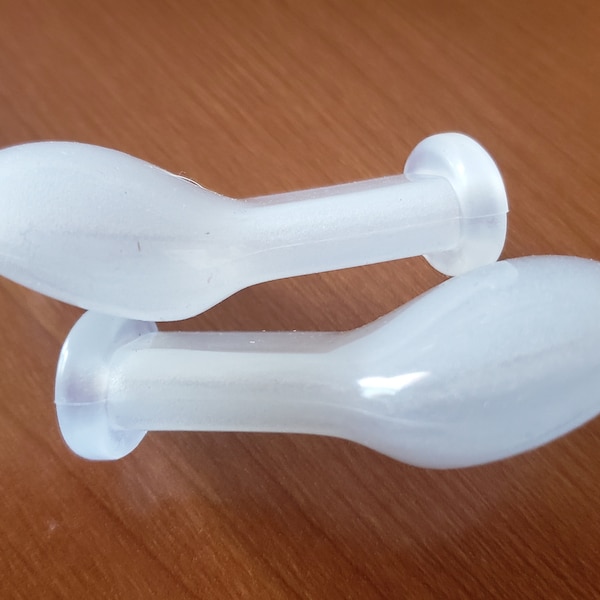 Replacement teat for adult pacifier, frosted silicone