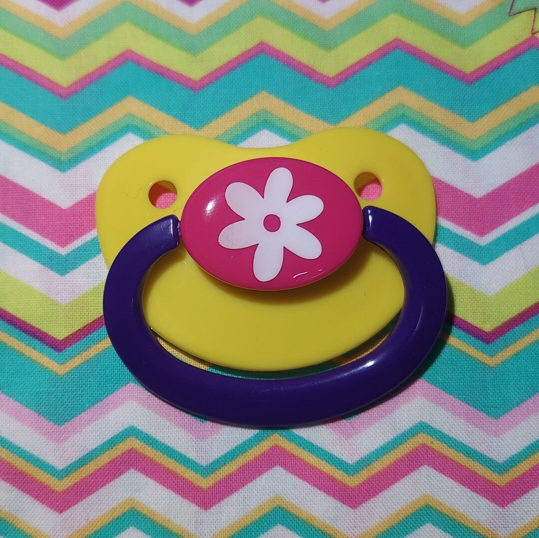 CUSTOM Adult Pacifier FLOWER Design - Etsy